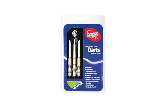 AFL Carlton Blues - Set Of 3 With Carry Case - 24 Gram Dart - Brass