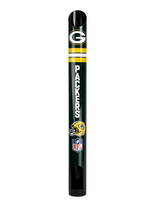 NFL Stubby Cooler Dispenser - Green Bay Packers - Fits 8 Coolers - Wall Mount