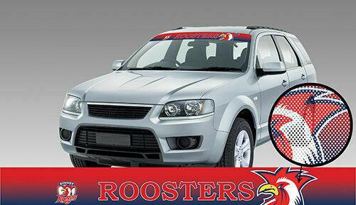 NRL Window Sun Visor Decal - Sydney Roosters - See Thru Car Sticker