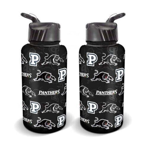 NRL Flip Drink Bottle 1L - Penrith Panthers - BPA Free - Water Bottle