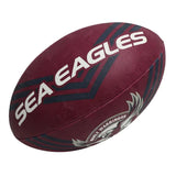 NRL 2023 Supporter Football - Manly Sea Eagles - Game Size Ball - Size 5