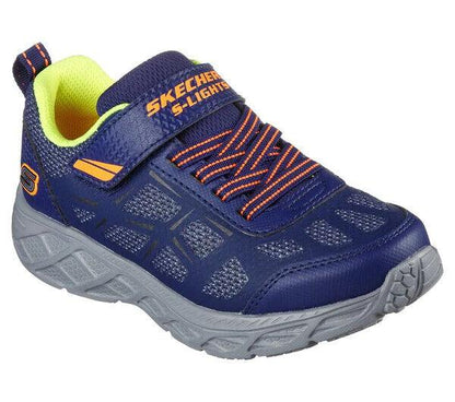 SKECHERS Dynamic-Flash - REZLUR - Navy/Orange - Shoe - Kids