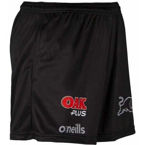 NRL 2020 Training Shorts - Penrith Panthers - Mens - Black - Gym - Pockets