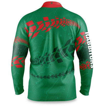 NRL 2021 Trax Off Road Camping Polo Tee Shirt - South Sydney Rabbitohs - Adult