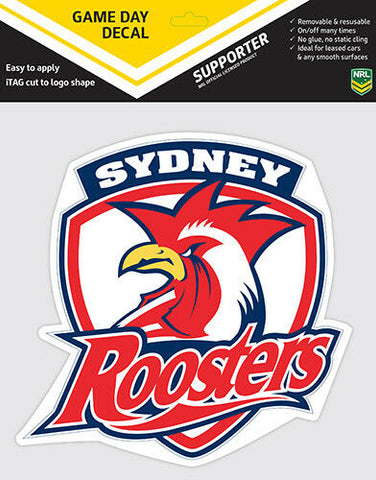 NRL Game Day Decal  - Sydney Roosters - Car Sticker 180mm