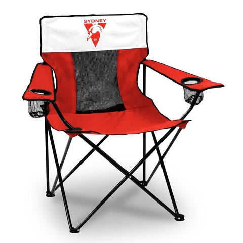 AFL Outdoor Camping Chair - Sydney Swans - Includes Carry Bag