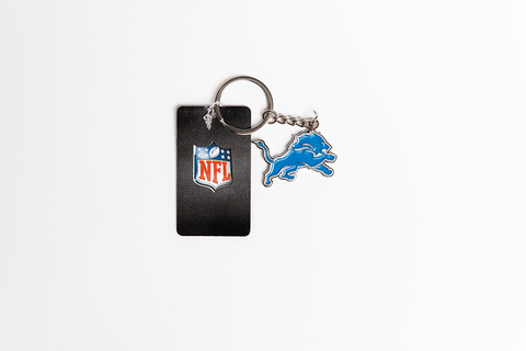 NFL Logo Keyring - Detroit Lions - Key Ring - Metal
