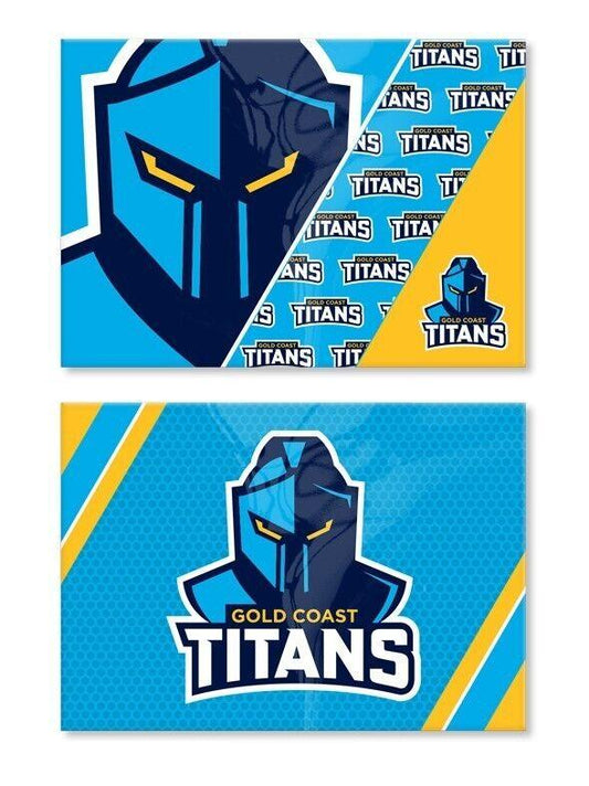 NRL Magnet Set of 2 - Gold Coast Titans - Set of Two Magnets