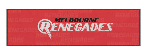 Big Bash Cricket - Melbourne Renegades - Bar Runner - 25x90cm - Rubber Backed