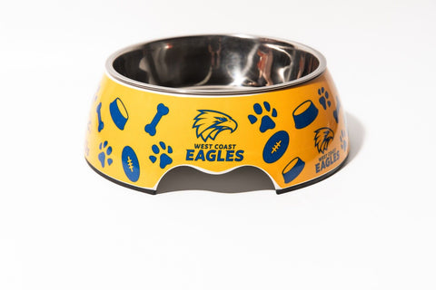 AFL Pet Bowl - West Coast Eagles - Food Water - Dog Cat