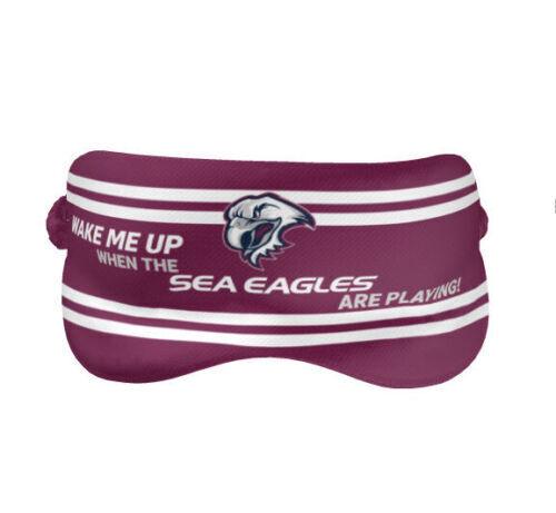 NRL Sleep Mask - Manly Sea Eagles - Reversible - Washable - One Size