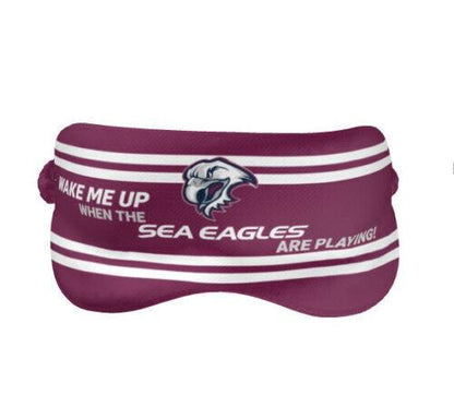 NRL Sleep Mask - Manly Sea Eagles - Reversible - Washable - One Size