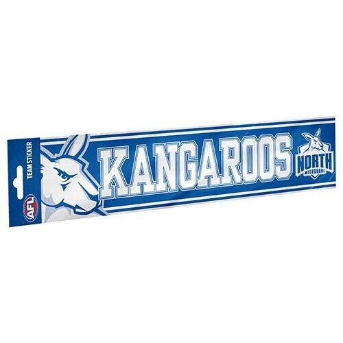 AFL Bumper Sticker - North Melbourne Kangaroos - Car Decal - 300mm x 75mm