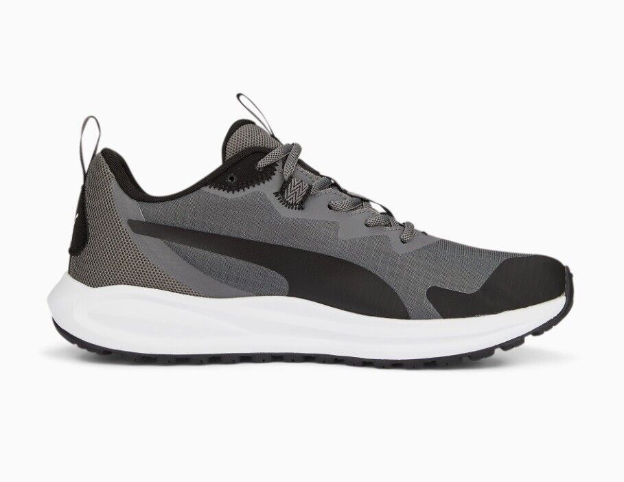 PUMA Twitch Runner Trail Shoe - Castlerock/Black - Sneaker - MENS