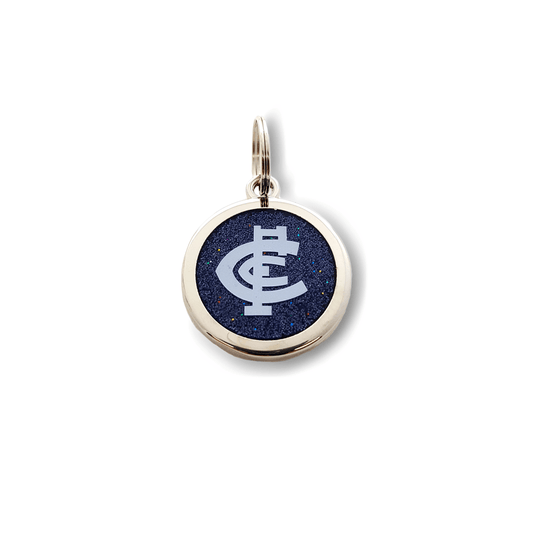 AFL Pet ID Tag - Carlton Blues - Engravable - 25mm diameter