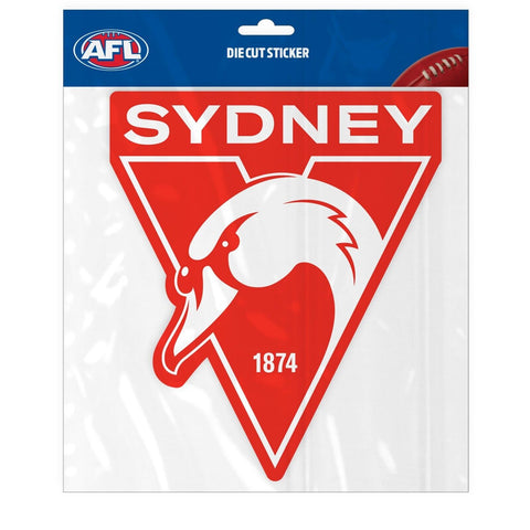 AFL Logo Sticker - Sydney Swans - 16cm x 21cm Decal