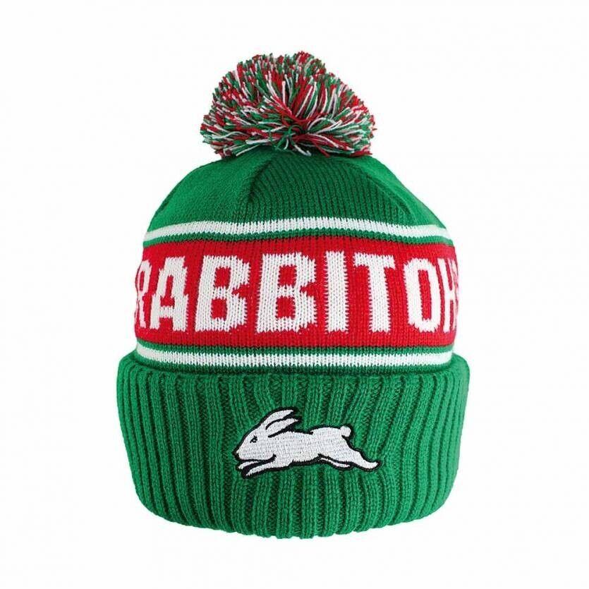 NRL Striker Beanie - South Sydney Rabbitohs - Warm - Winter Hat - Adult