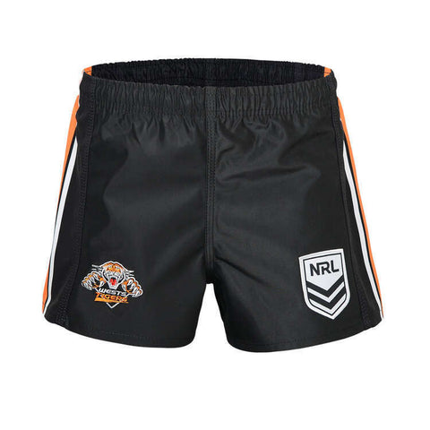 NRL Supporter Away Footy Shorts - West Tigers - Kids Youth Adults