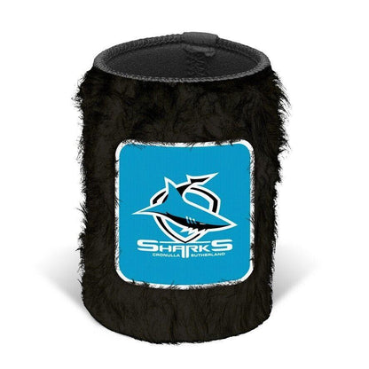 NRL Fluffy Stubby Cooler - Cronulla Sharks - Can Holder