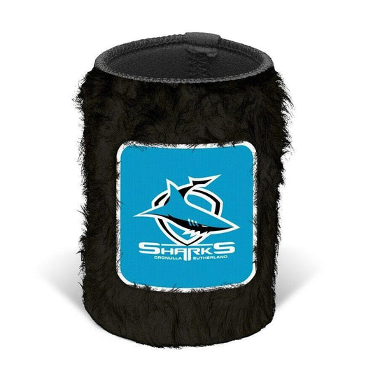 NRL Fluffy Stubby Cooler - Cronulla Sharks - Can Holder