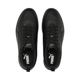 PUMA Rickie Shoe - Black Leather - Mens Youth Sizes - School Work