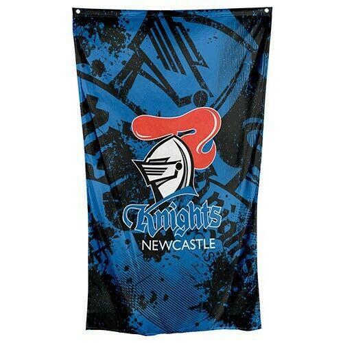 NRL Wall Flag Cape - Newcastle Knights - 150cm x 90cm - Steel Eyelets