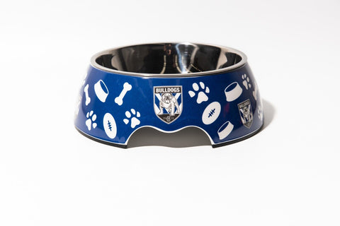 NRL Pet Bowl - Canterbury Bulldogs - Food Water - Dog Cat