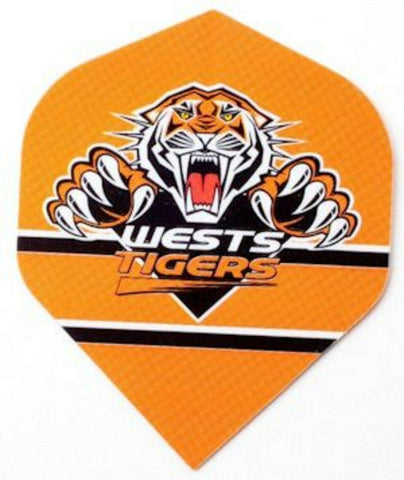 NRL Replacement Dart Flights Set Of 3 - West Tigers - Darts