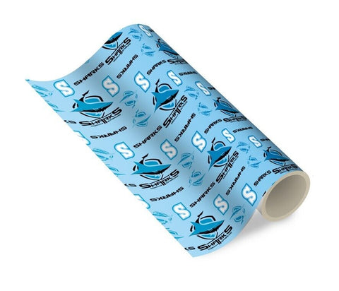 NRL Wrapping paper - Cronulla Sharks - New Design - Gift Wrap - 49cmX69cm