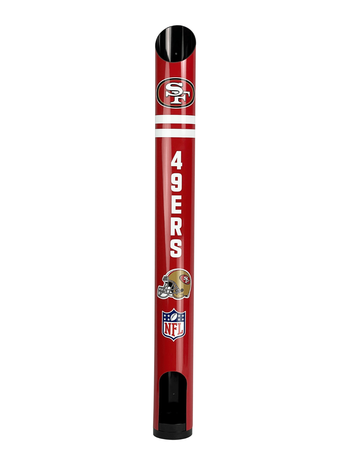 NFL Stubby Cooler Dispenser - San Francisco 49ers - Fits 8 Coolers - Wall Mount