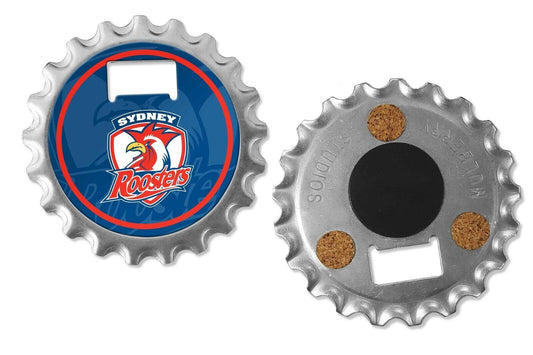 NRL Bottle Opener, Magnet & Coaster - Sydney Roosters - Rugby League