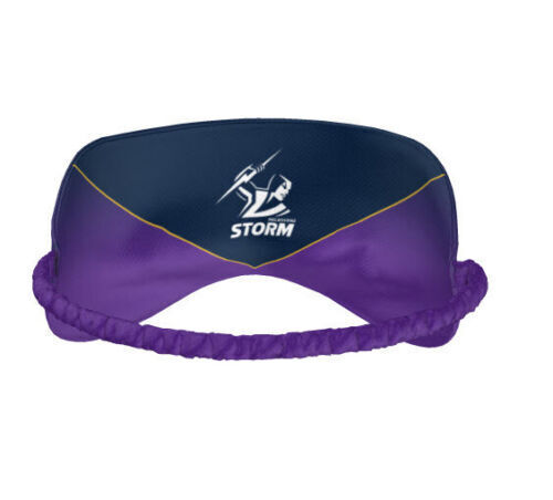 NRL Sleep Mask - Melbourne Storm - Reversible - Washable - One Size