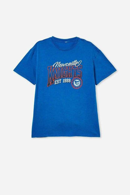 NRL Mens Souvenir Tee Shirt - Newcastle Knights - 100% Cotton - Adult