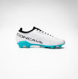 CONCAVE Halo v2 FG Football Boot - White/Cyan/Black - Mens - Adult