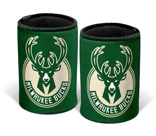 NBA Stubby Can Cooler - Milwaukee Bucks - Rubber Base - Single