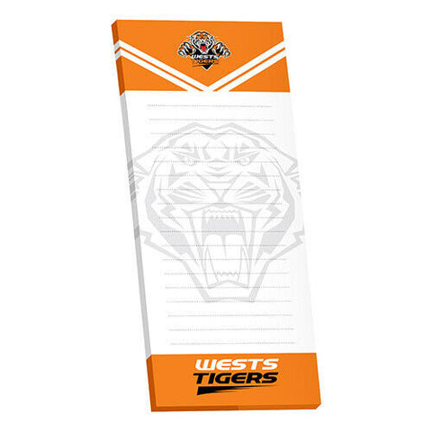 NRL Shopping List Note Pad - West Tigers -