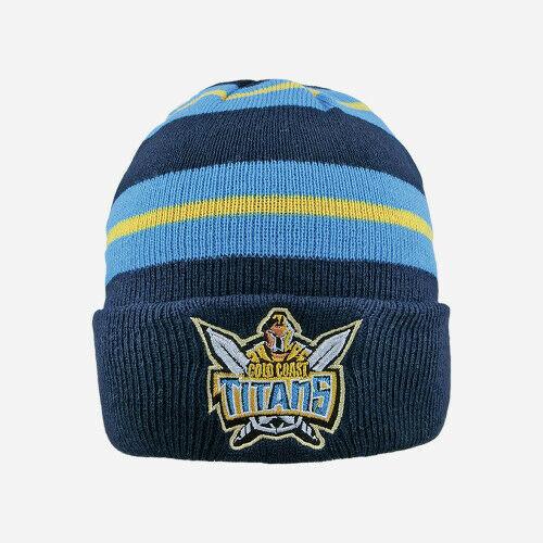 NRL Wozza Beanie - Gold Coast Titans - Warm - Winter Hat - Adult