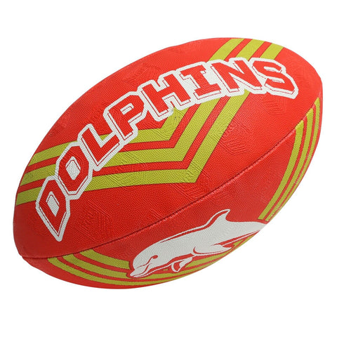 NRL 2023 Supporter Football - Dolphins - Youth Ball - Size 11