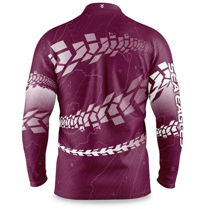 NRL 2021 Trax Off Road Camping Polo Tee Shirt - Manly Sea Eagles - Adult