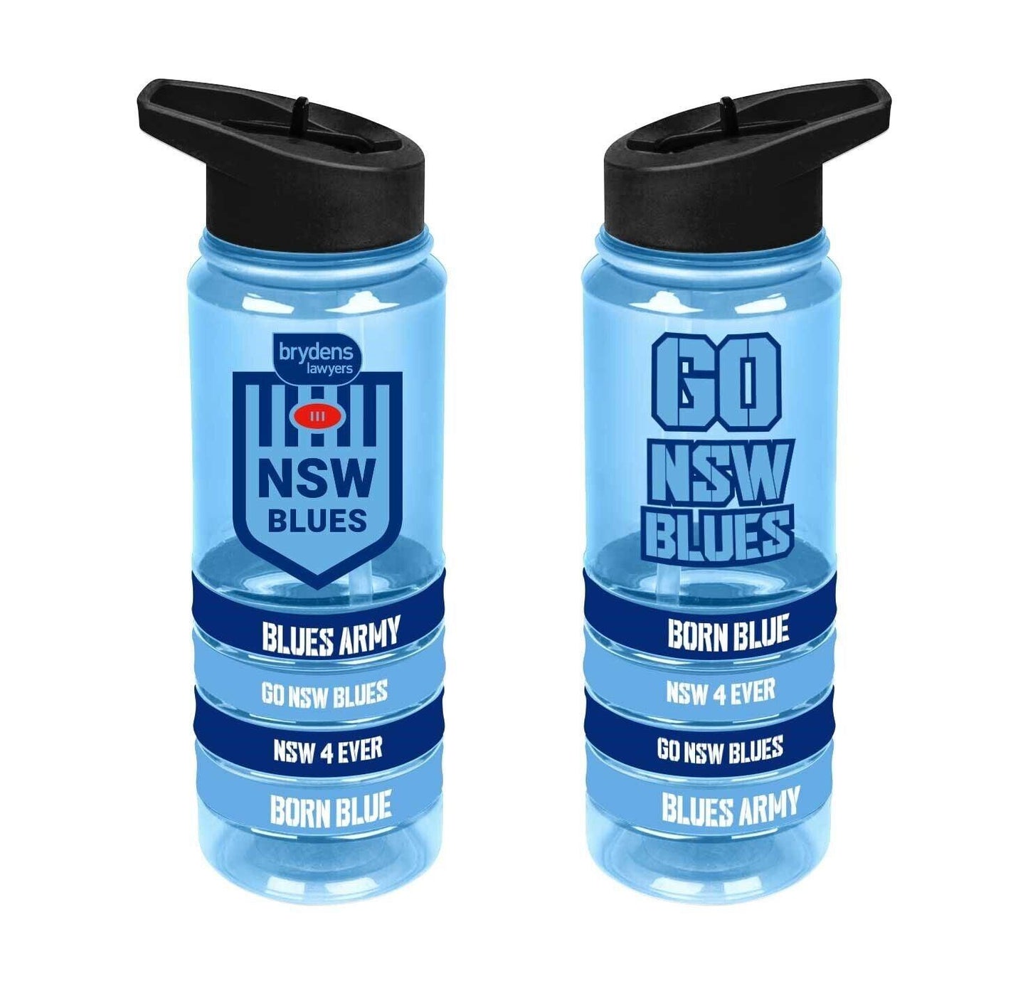 NRL Tritan Drink Water Bottle 650ml - New South Wales Blues - NSW - GO BLUES