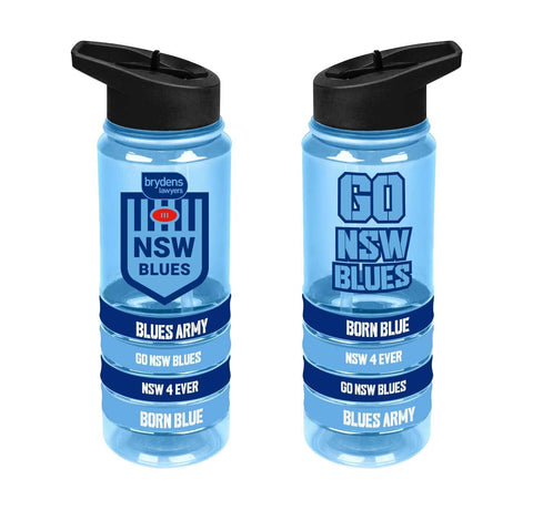 NRL Tritan Drink Water Bottle 650ml - New South Wales Blues - NSW - GO BLUES