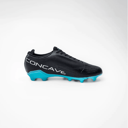 CONCAVE Halo v2 FG Football Boot - Black/Cyan - Youth - Kids