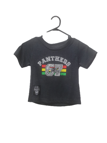 NRL Youth Screen Printed Marle Tee - Penrith Panthers - Infant - Youth