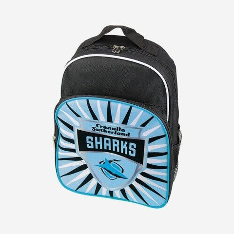 NRL Shield Backpack - Cronulla Sharks - Kids Bag - School Back Pack