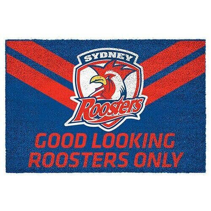 NRL Front Back Door Entry Floor Mat - Sydney Roosters - 61cm x 41cm