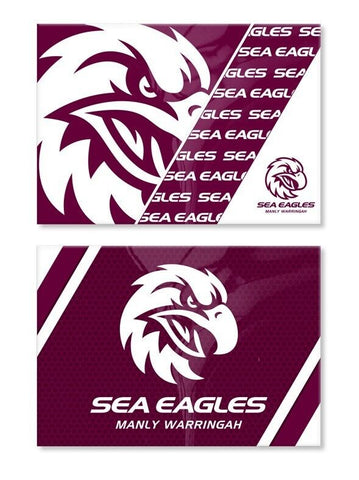 NRL Magnet Set of 2 - Manly Sea Eagles - Set of Two Magnets
