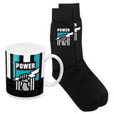 AFL Heritage Coffee Mug & Sock Pack - Port Adelaide Power - Gift Boxed
