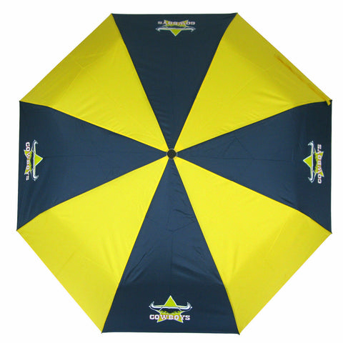 NRL Glove Box Umbrella - North Queensland Cowboys - Rain - 40 Inch Canopy