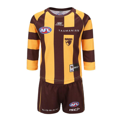 AFL 2023 Toddler Home Guernsey and Short Set - Hawthorn Hawks - ISC