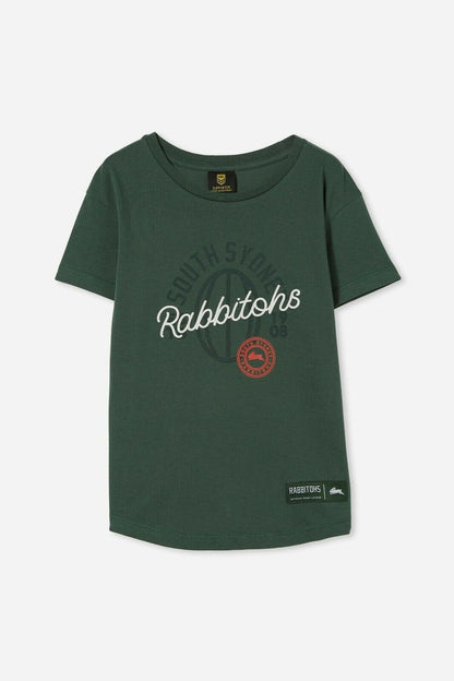 NRL Kids Puff Print Tee Shirt - South Sydney Rabbitohs - Toddler Youth T-Shirt
